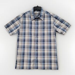 Kuhl Men's Medium Plaid‎ Shirt Mountain Grown Hiking Summer Weight Gorpcore